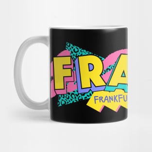 Frankfurt, Germany Retro 90s Logo Mug